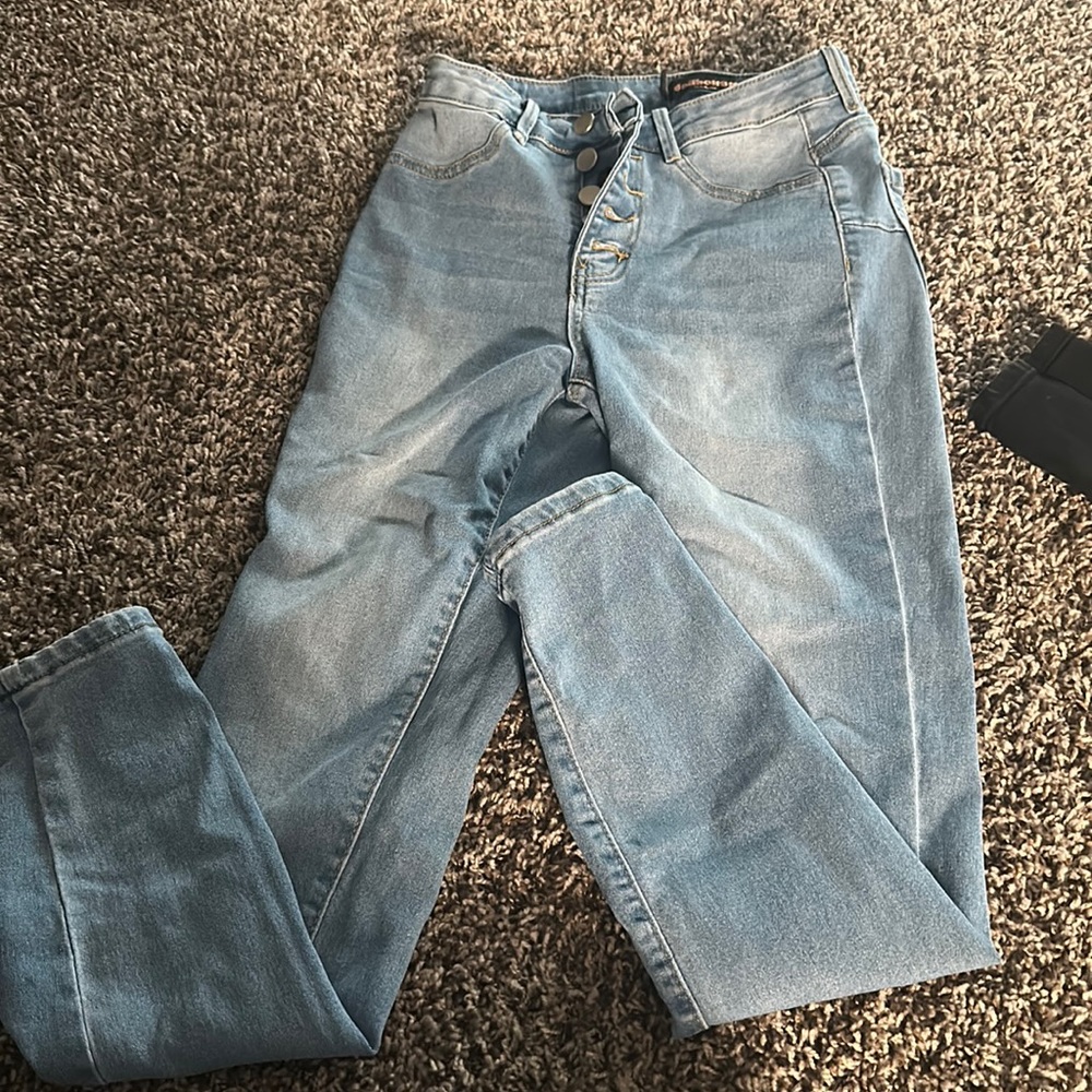 Booty lifting jeans size 5/6 . Super cute light blue jeans .